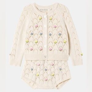 The New Society Baby Cenea Cardigan and Bloomers Set